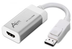 Ableconn Aluminum DisplayPort to HDMI UHD (Ultra HD) 4K Cable Adapter (DP2HD4K0A) - DP 1.2 to HDMI up to 4K UHD 3840x2160@30Hz