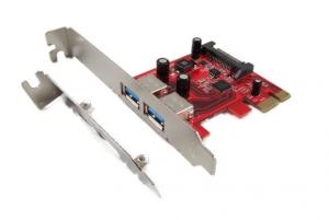 Ableconn PEX-UB108 USB 3.0 2-Port PCI Express (PCIe) Host Adapter Card - Renesas UPD720200 chipset