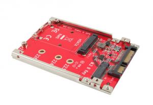 Ableconn ISAT-M2MS mSATA or M.2 NGFF SATA SSD to 2.5-Inch SATA Adapter with Aluminum Frame Bracket - Convert mSATA or M.2 SATA SSD to a 2.5
