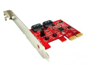 Ableconn PEX-SA151 SATA III RAID 2-Port PCIe x2 Card (ASMedia ASM1062R Controller) - Support RAID 0 / RAID 1 / Span/Non-RAID